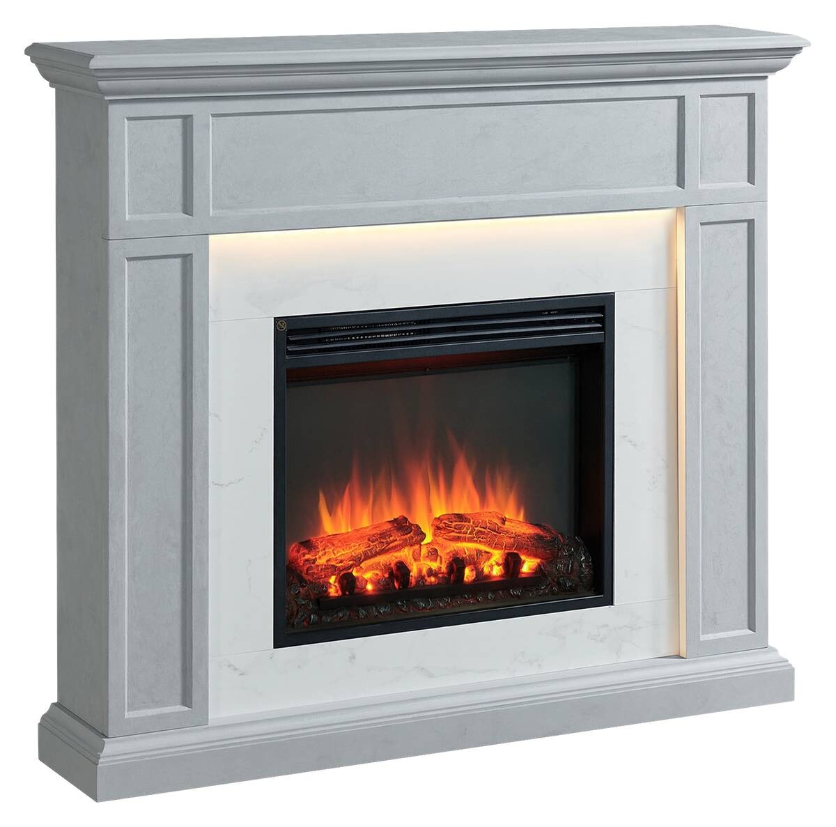Balderia Elektrischer-Kamin Arthur EF321A-MT321D-CG Beton B/H/T: ca. 105x122x25 cm ca. 2000 W