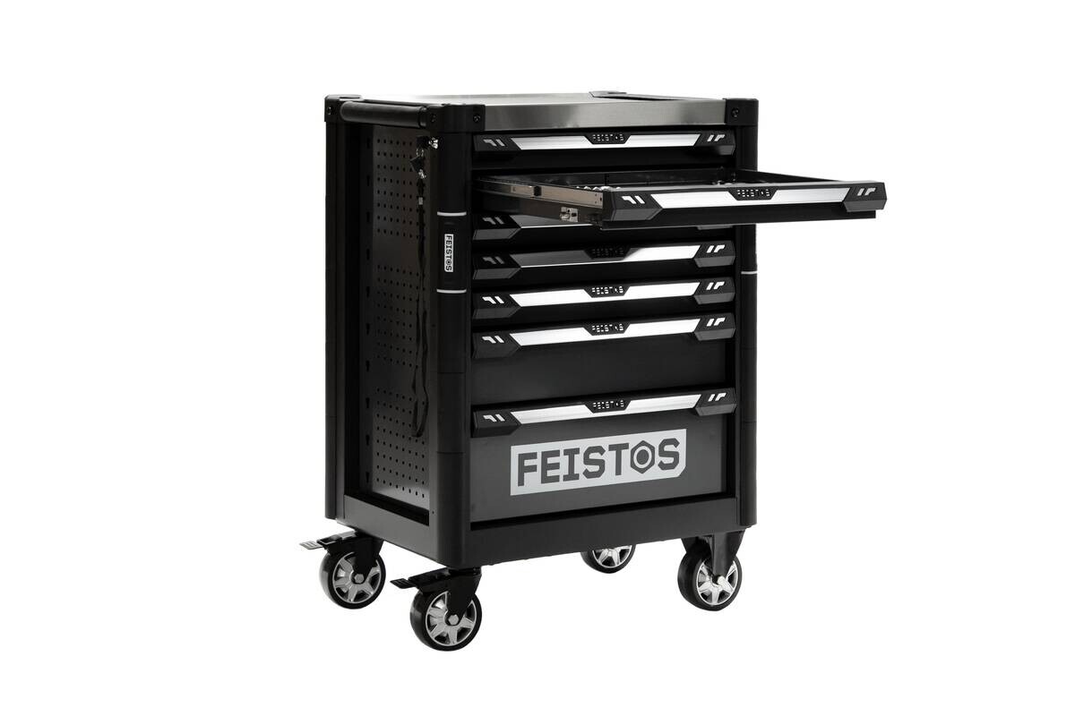 Werkstattwagen Mento schwarz B/H/L: ca. 73x98x48 cm