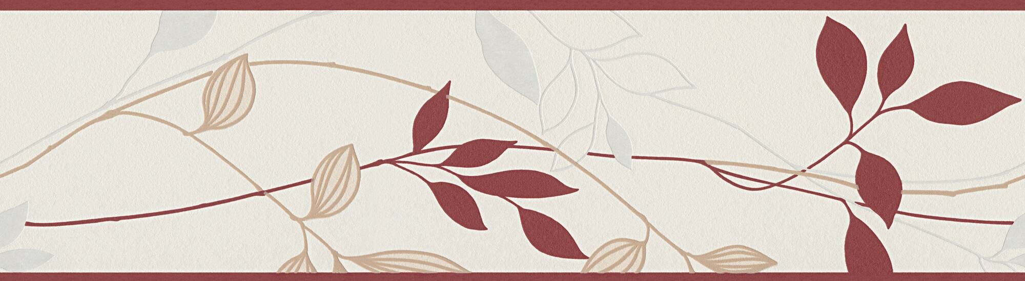 A.S.Creation Bordüre rot creme B/H/D: ca. 17x500x7 cm