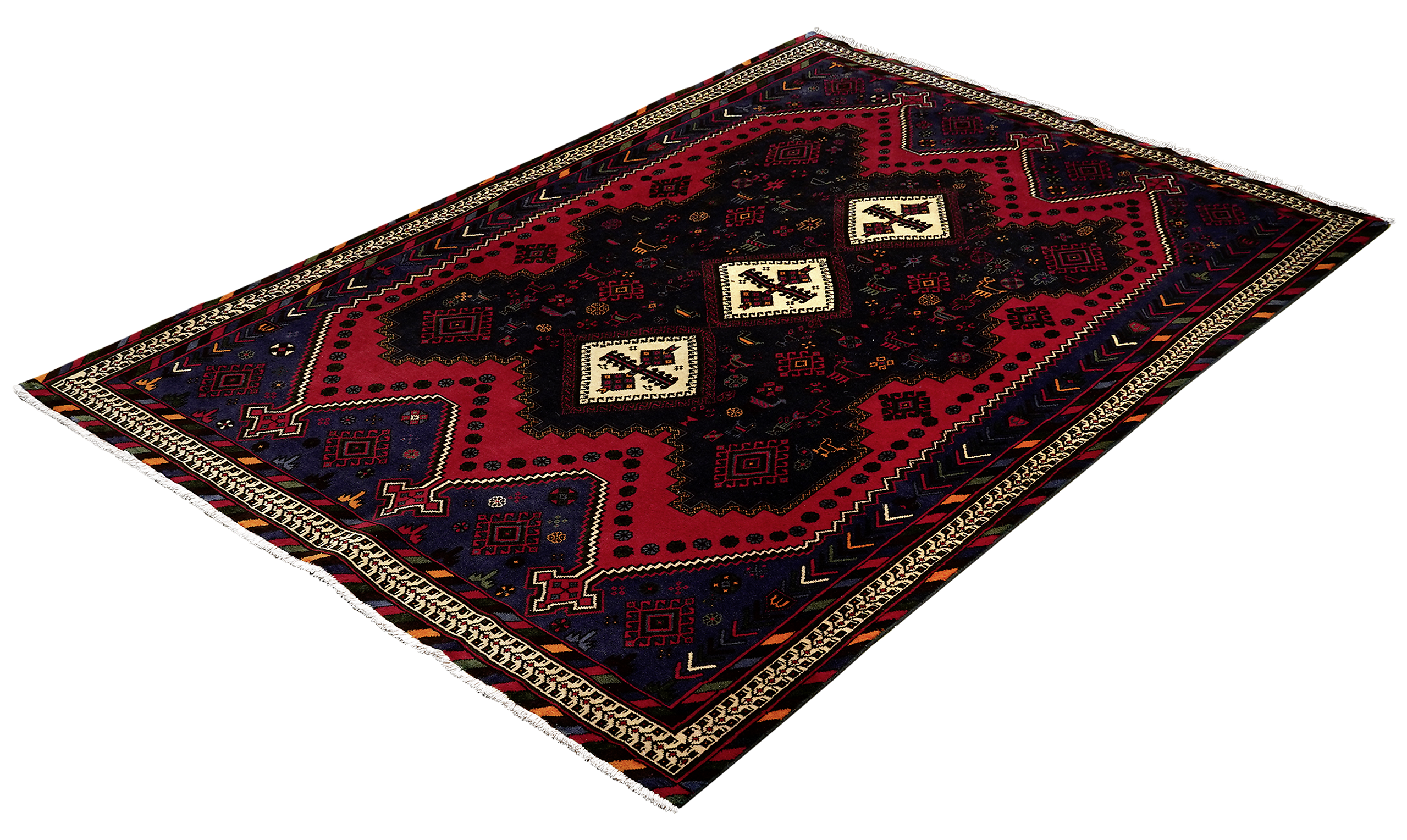 PersaTepp Teppich Afshar beige B/H/L: ca. 162x1x233 cm