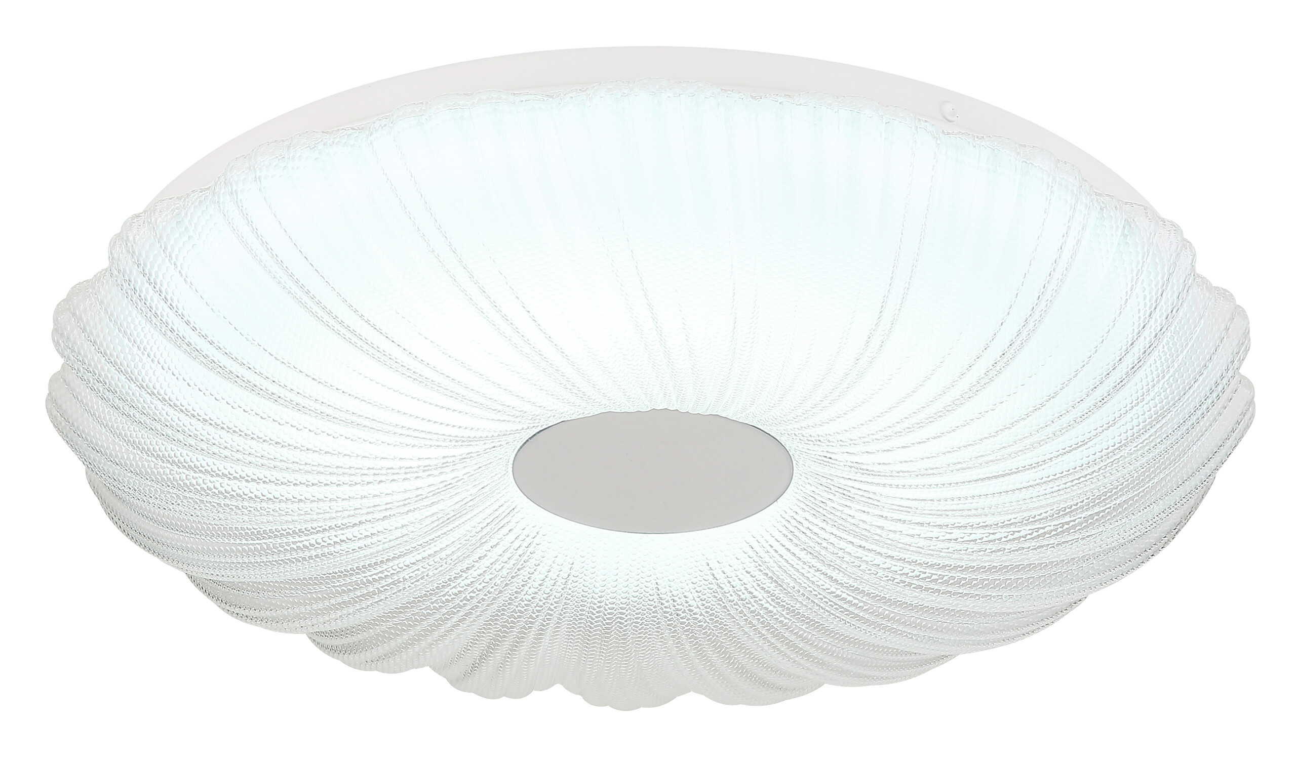 GLOBO Deckenleuchte weiß Satiniert Opal Metall Kunststoff H/D: ca. 7x38 cm 1 Brennstellen