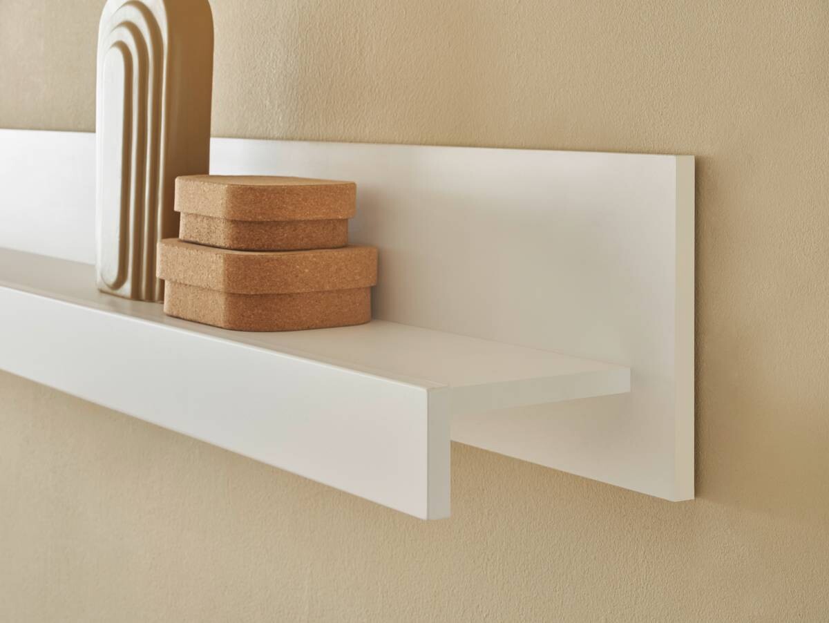 Wandboard Chester weiß matt B/H/T: ca. 217x22x18 cm