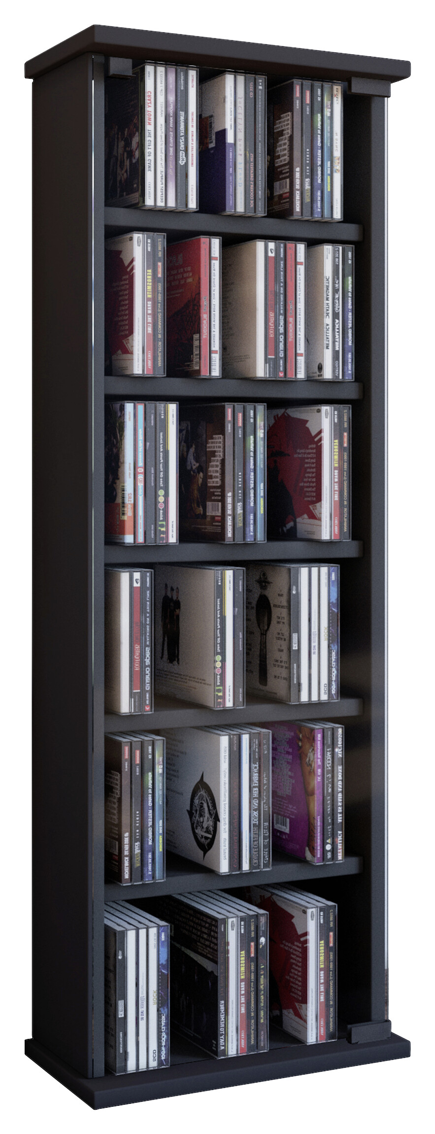 Regal Vetro schwarz Holzwerkstoff B/H/T: ca. 31x91,5x18 cm Regal Vetro schwarz Holzwerkstoff B/H/T: ca. 31x91,5x18 cm