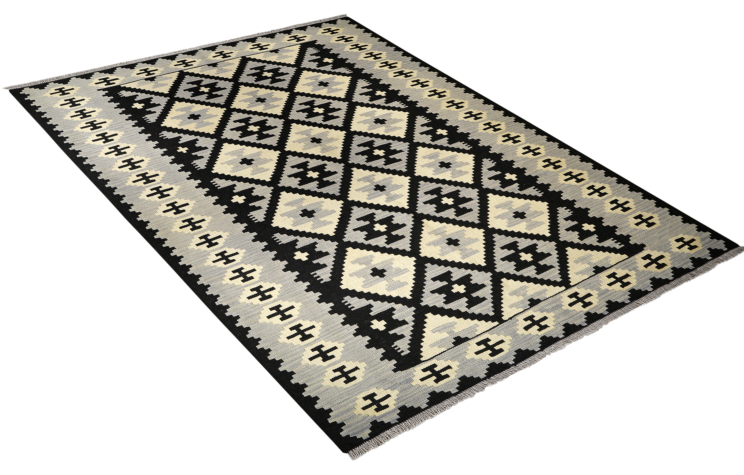 PersaTepp Teppich Kelim Gashgai grau B/H/L: ca. 173x1x240 cm