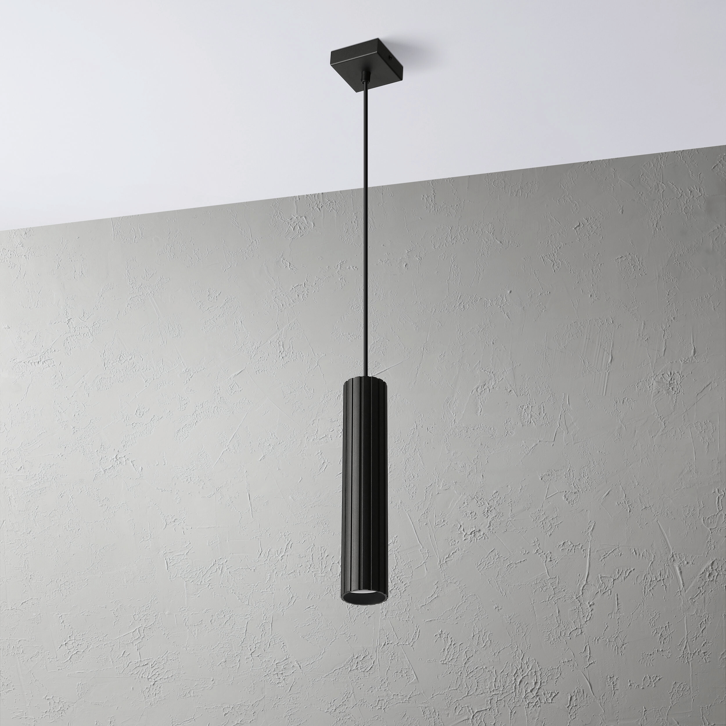 Lamkur Strahler Prisma schwarz Stahl B/H/L: ca. 6,5x118x6,5 cm 1 Brennstellen