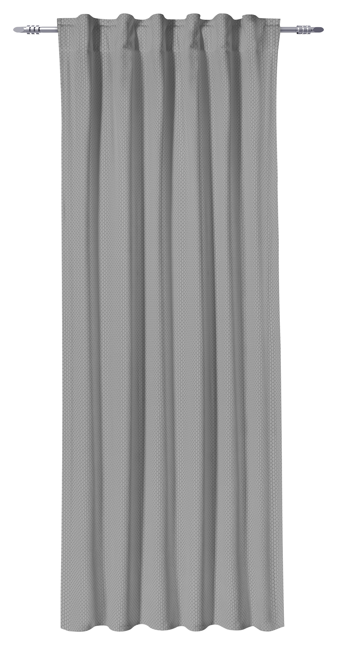 POCOline Kombivorhang Wabe silber B/L: ca. 135x245 cm