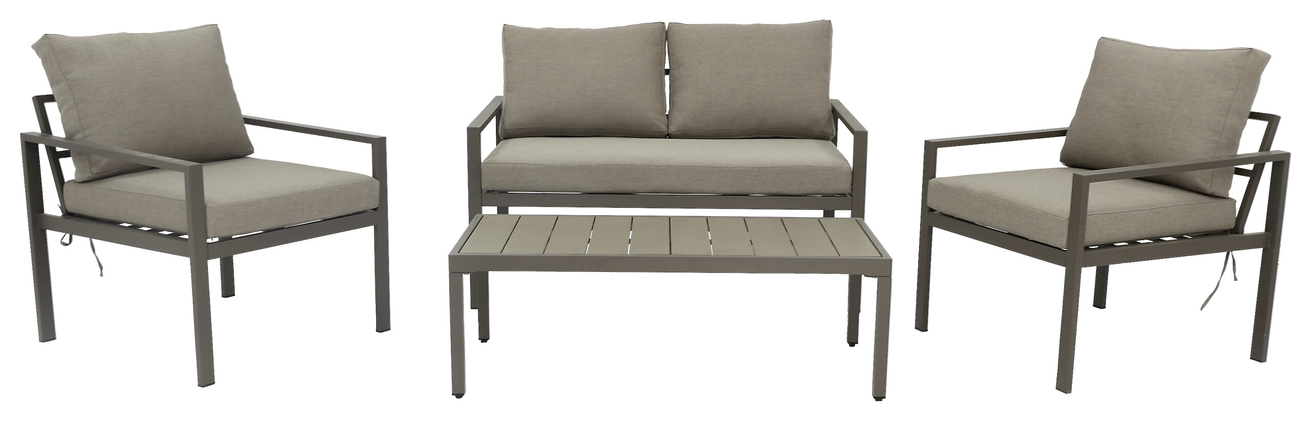 POCOline Gartensitzgruppe Toulouse braun Stahl