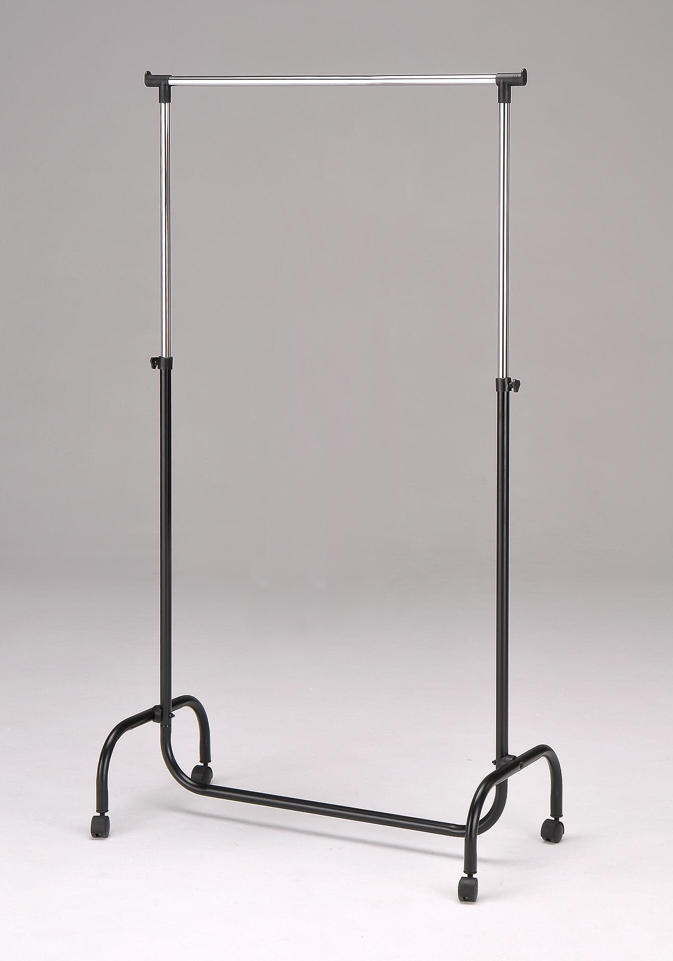 Garderobenwagen Chrom Stahl B/H/L: ca. 45x170x80 cm