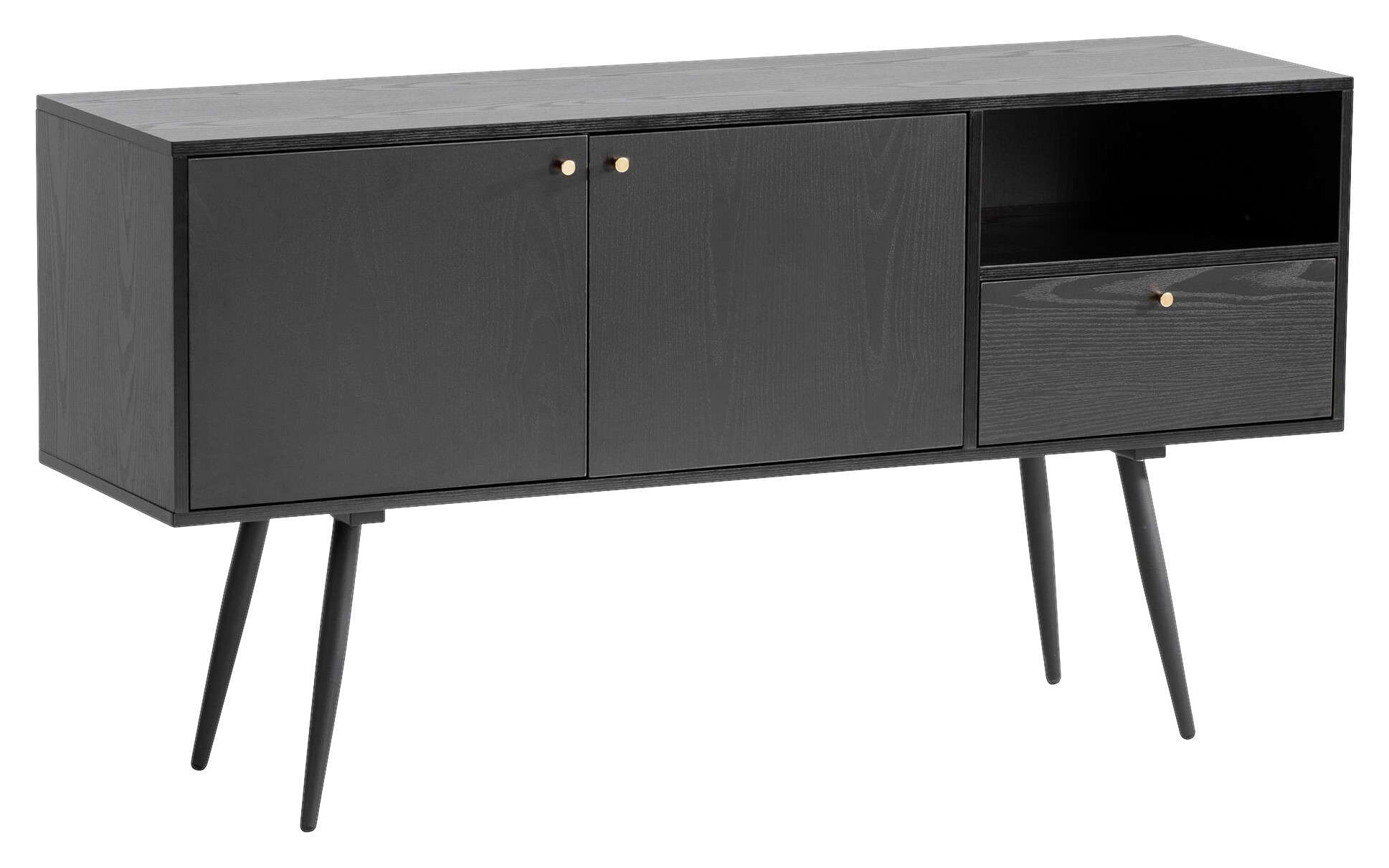 Sideboard schwarz B/H/T: ca. 140x75x40 cm Sideboard schwarz B/H/T: ca. 140x75x40 cm