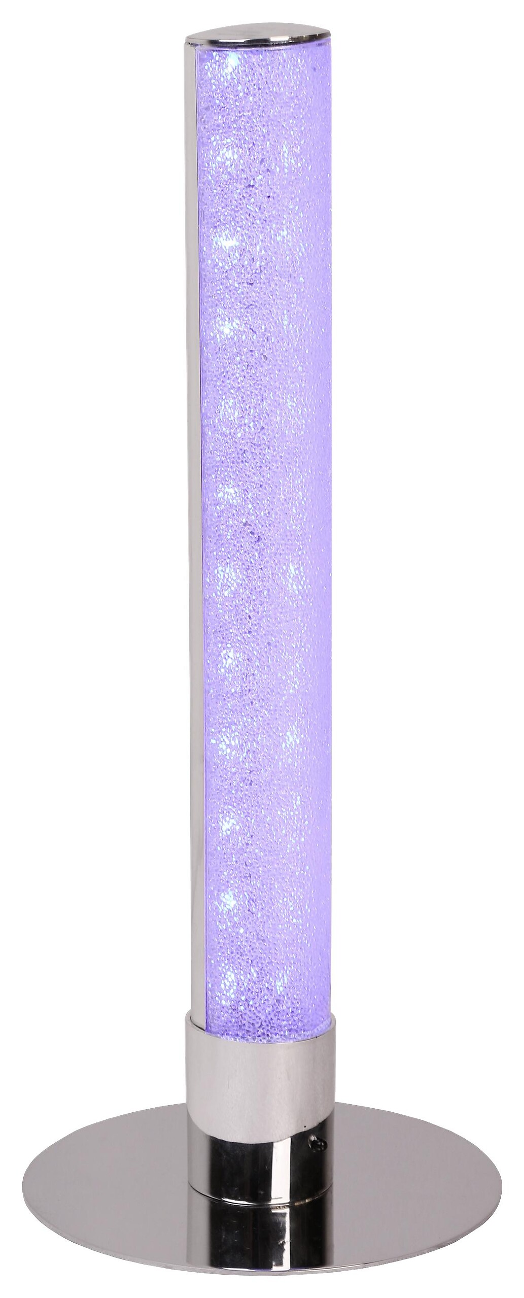 POCOline Tischleuchte Polly Chrom klar Metall Acryl H/D: ca. 40x15 cm