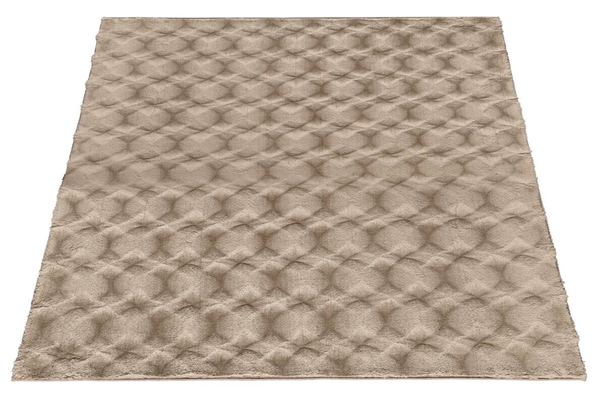 Fellimitat Diamond sand B/L: ca. 80x150 cm