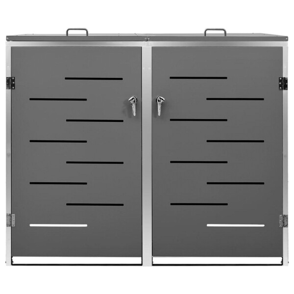 vidaXL Mülltonnenbox anthrazit B/H/T: ca. 138x112,5x77,5 cm