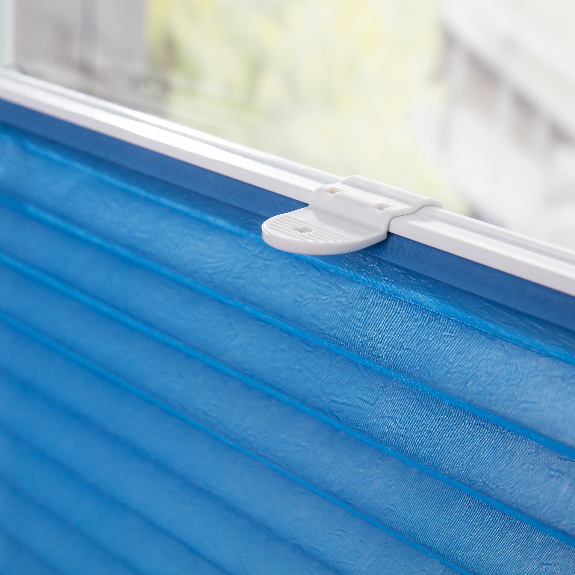 LICHTBLICK Spannplissee blau B/L: ca. 70x130 cm