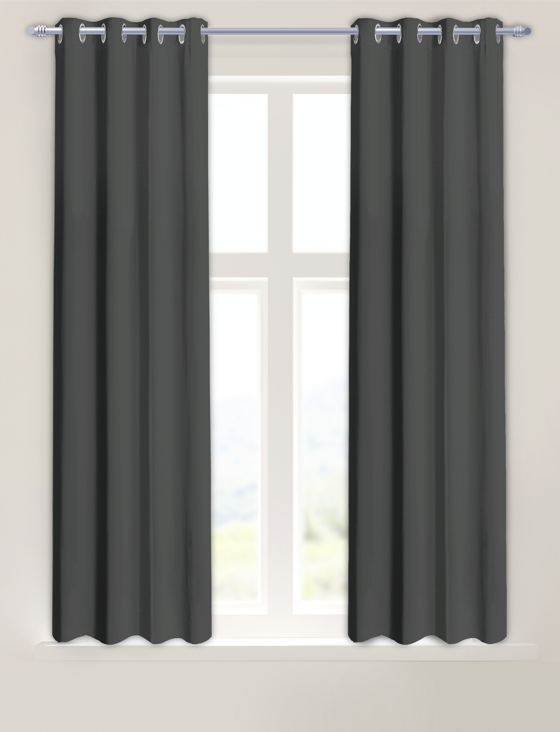 Verdunklungsvorhang Darkness dunkelgrau B/L: ca. 135x175 cm