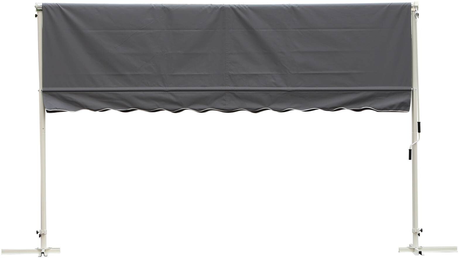 Outsunny Standmarkise grau Polyester-Mischgewebe B/H/L: ca. 294x250x295 cm
