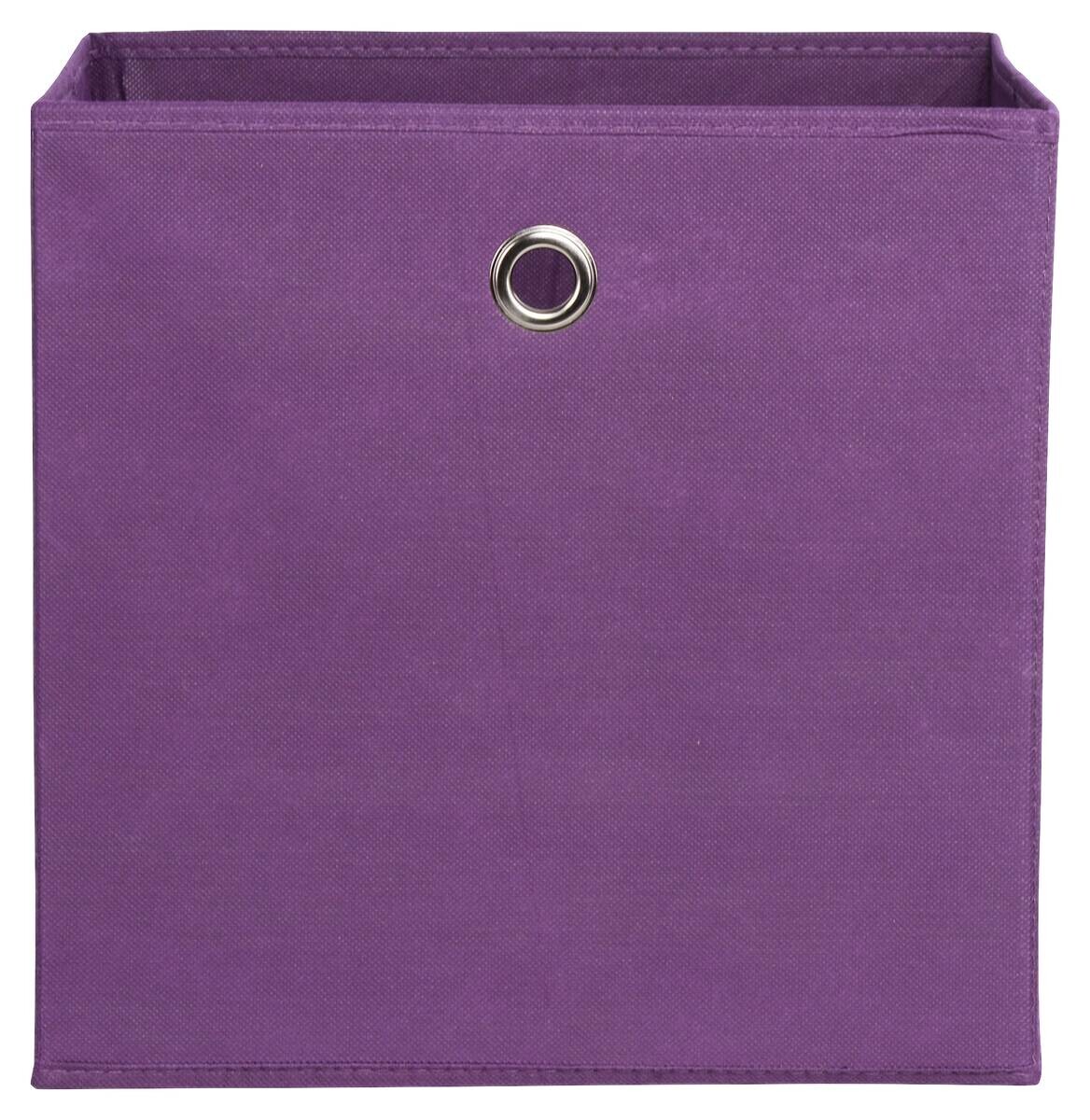 Stoffbox lila B/H/T: ca. 32x32x32 cm