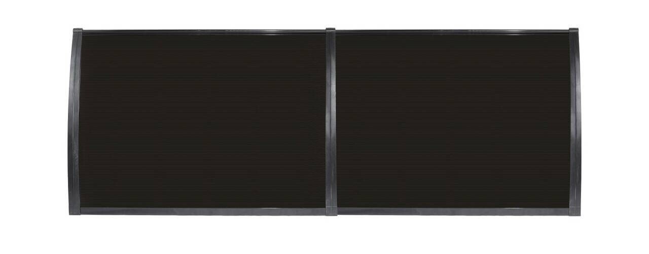 Brosplast Vordach Crocus schwarz B/H/L: ca. 240x23x80 cm