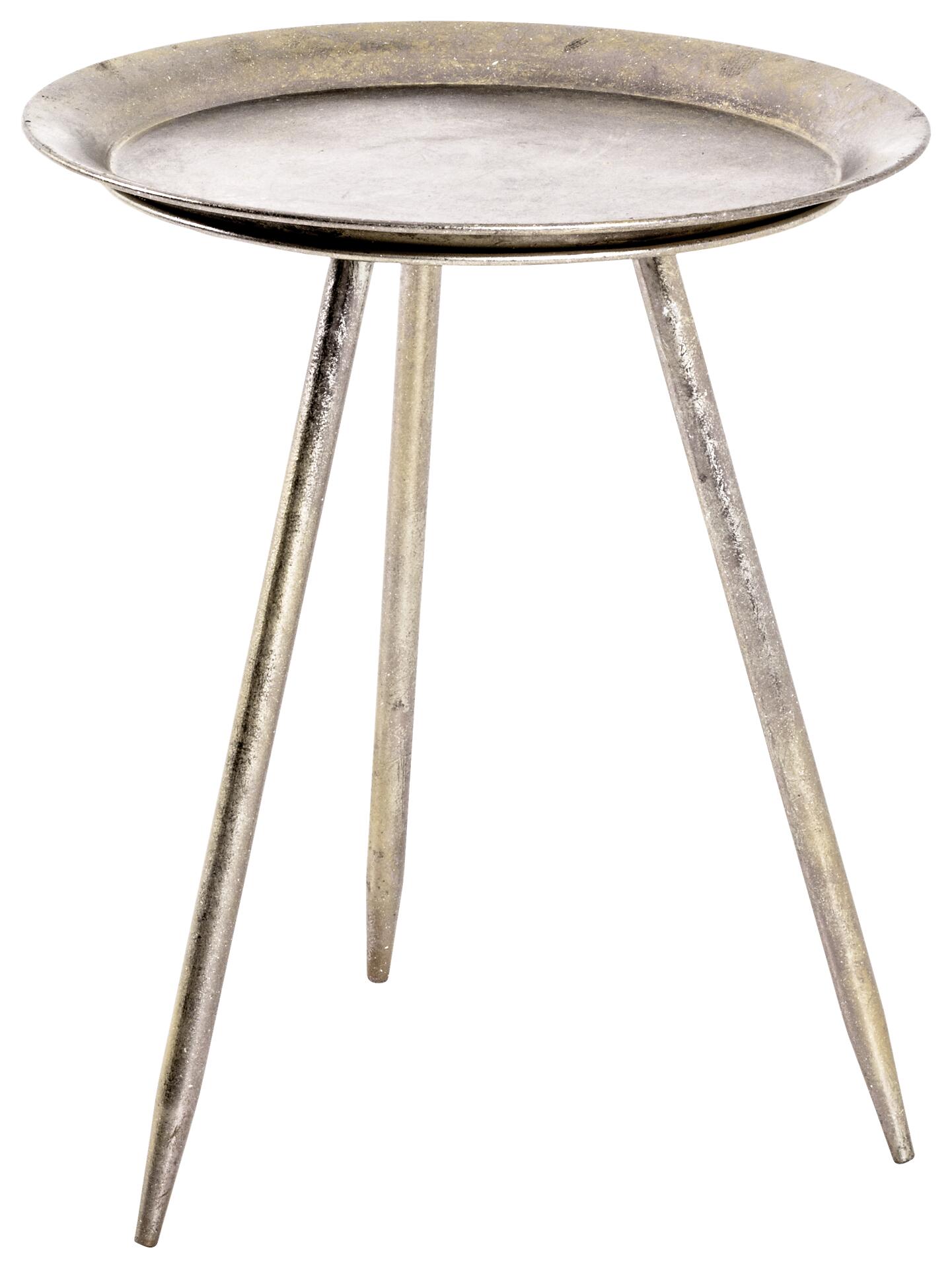 Beistelltisch  bronze lackiert Optik Metall H/D: ca. 47x38 cm