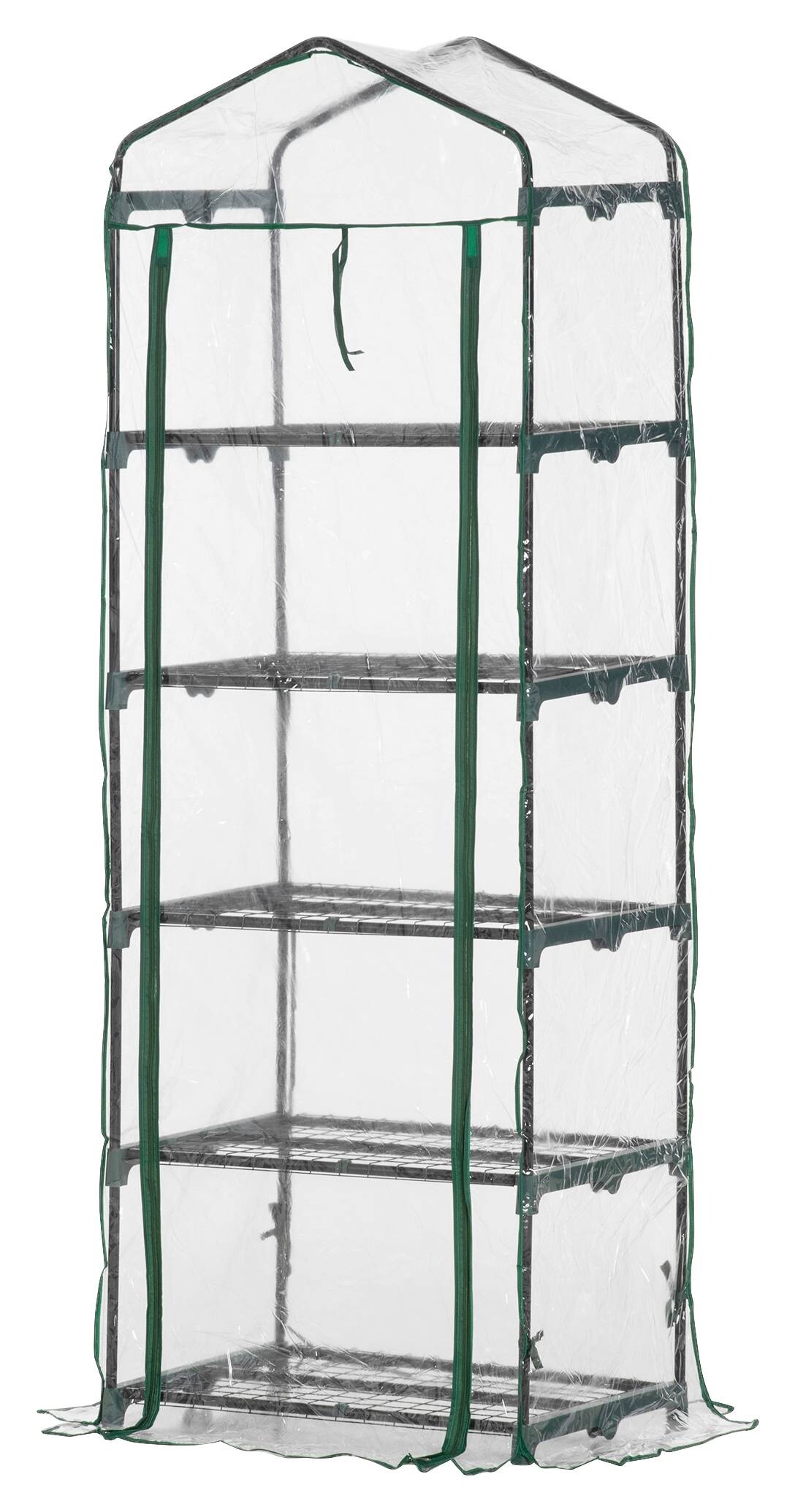 Outsunny Mini-Gewächshaus Mit 5 Regalen B/H/L: ca. 49x193x69 cm