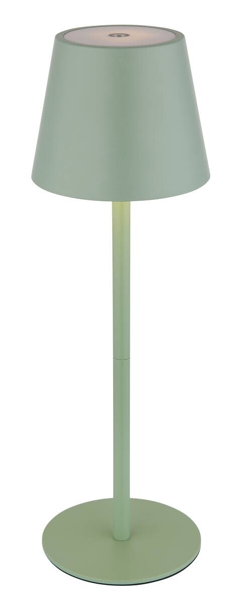 GLOBO LED-Tischleuchte Opal hellgrün Metall Kunststoff H/D: ca. 36x11,5 cm 1 Brennstellen