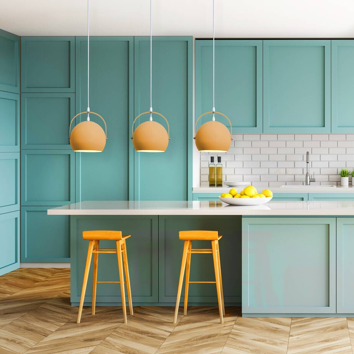 Näve Leuchten Pendelleuchte COLORADO NV6137815 gelb Eisen H/D: ca. 132x25 cm E27 1 Brennstellen