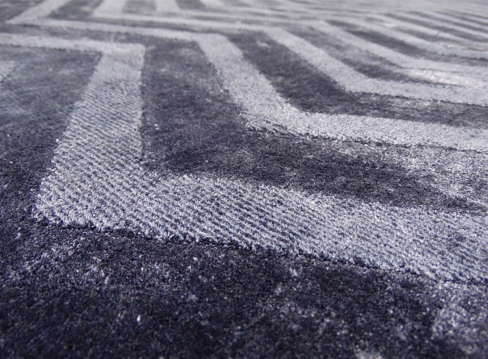 Kayoom Kurzflorteppich Luxury 410 marine B/H/L: ca. 120x0,8x170 cm