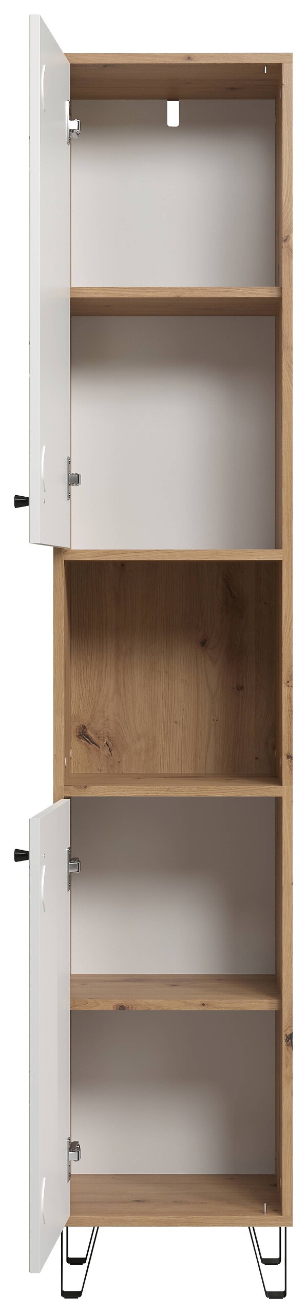 Hochschrank Touch Eiche Artisan Nachbildung weiß matt B/H/T: ca. 36x191x29 cm
