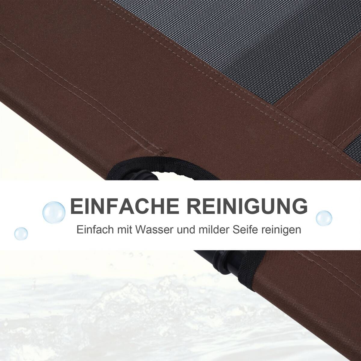 PawHut Hunde-Zubehör braun Polypropylen B/H/L: ca. 76x92x18 cm