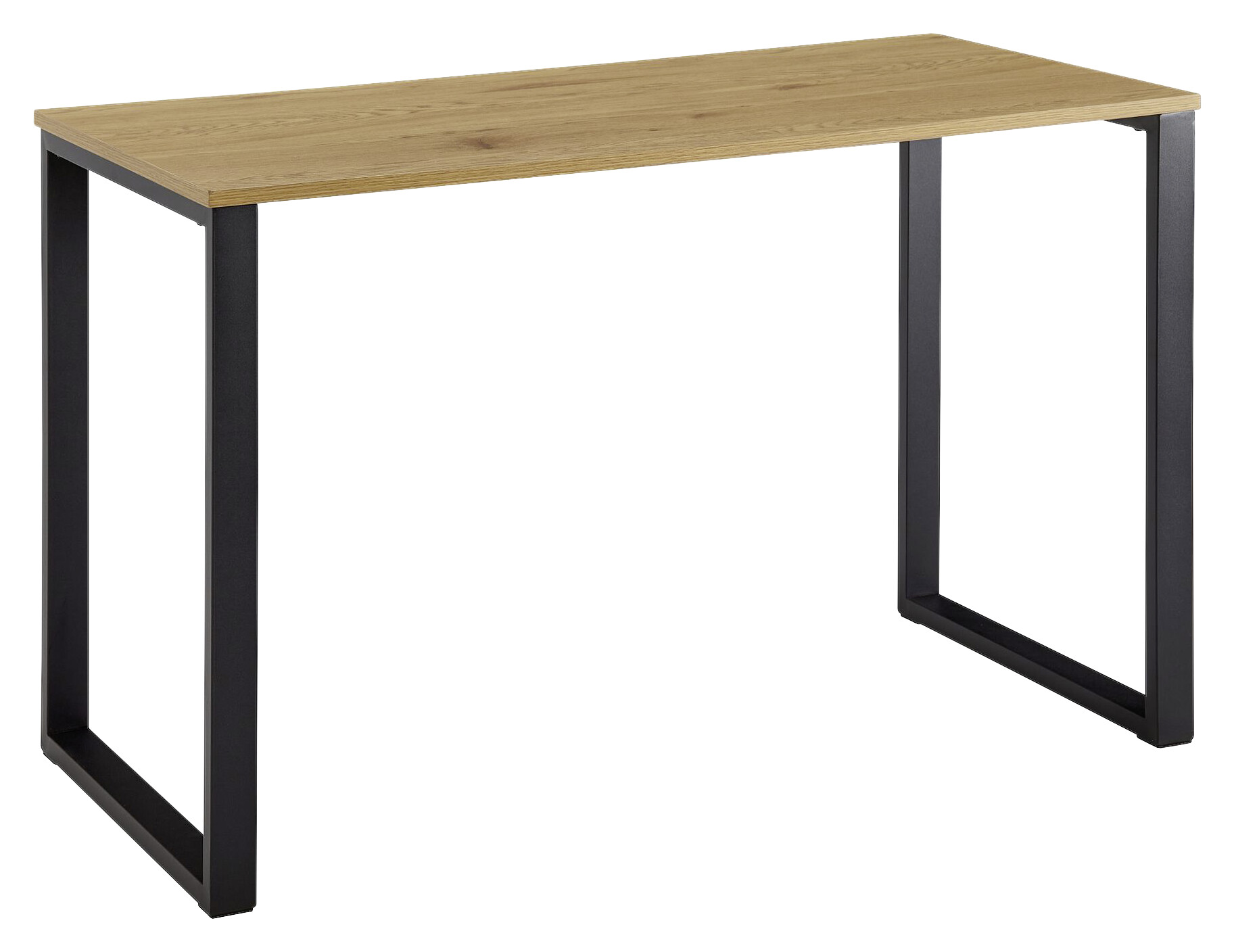 Schreibtisch Eiche Nachbildung schwarz pulverbeschichtet B/H/T: ca. 120x76x60 cm Schreibtisch Eiche Nachbildung schwarz pulverbeschichtet B/H/T: ca. 120x76x60 cm