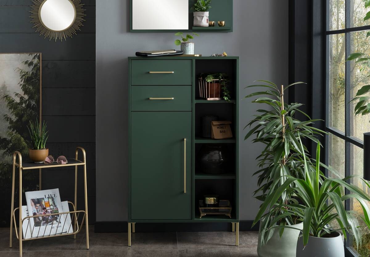 Midischrank Kent waldgrün B/H/T: ca. 67,1x117,4x33,1 cm