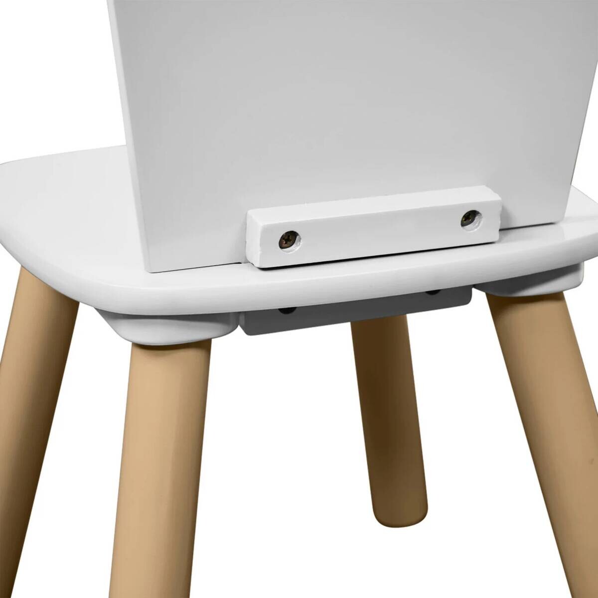 Kesper Kindertisch mit 2 Stühlen weiß Spanplatte