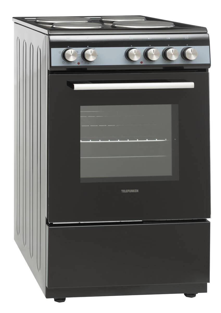 TELEFUNKEN Stand-Elektroherd TF-FS-5060-H4 schwarz B/H/T: ca. 50x85x60 cm