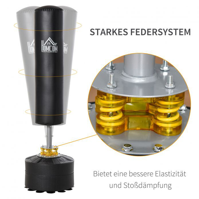 HOMCOM Standboxsack schwarz Stahl B/H: ca. 50x170 cm