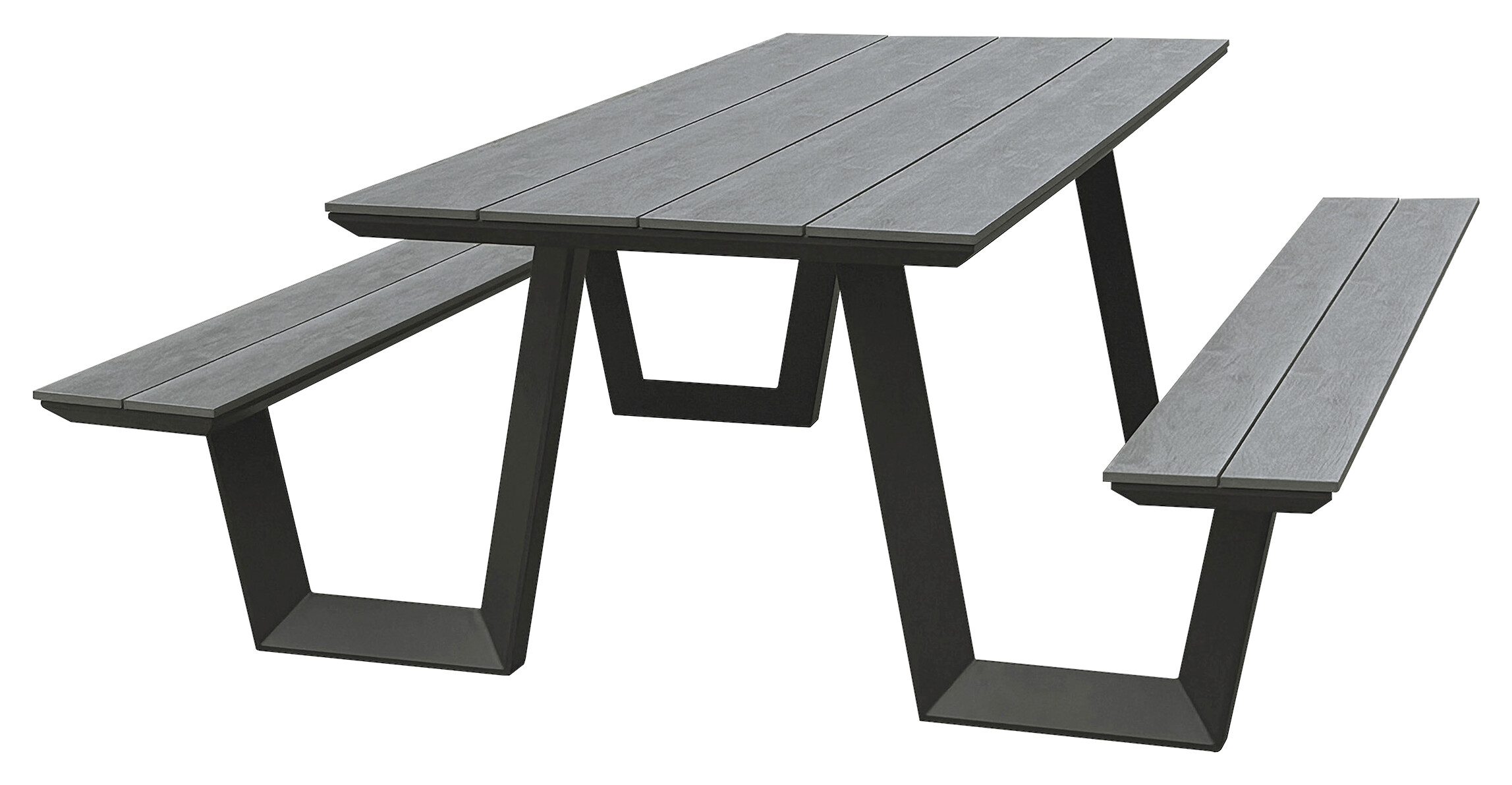 POCOline Gartensitzgruppe anthrazit Alu