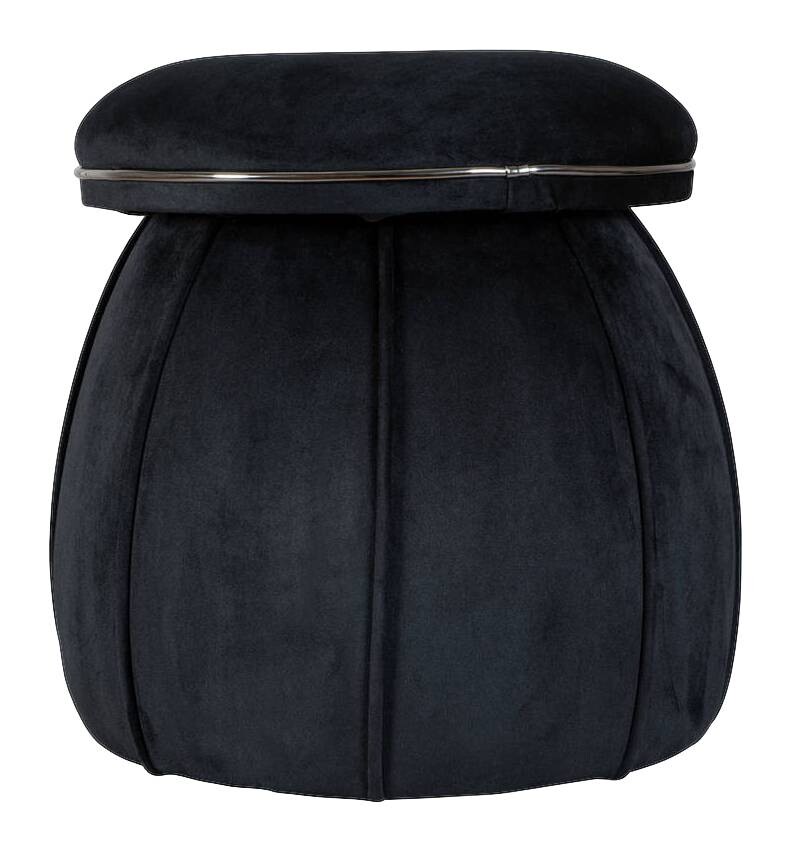 360 Living Hocker Corin 100 schwarz Graphit H/D: ca. 51,5x51,5 cm