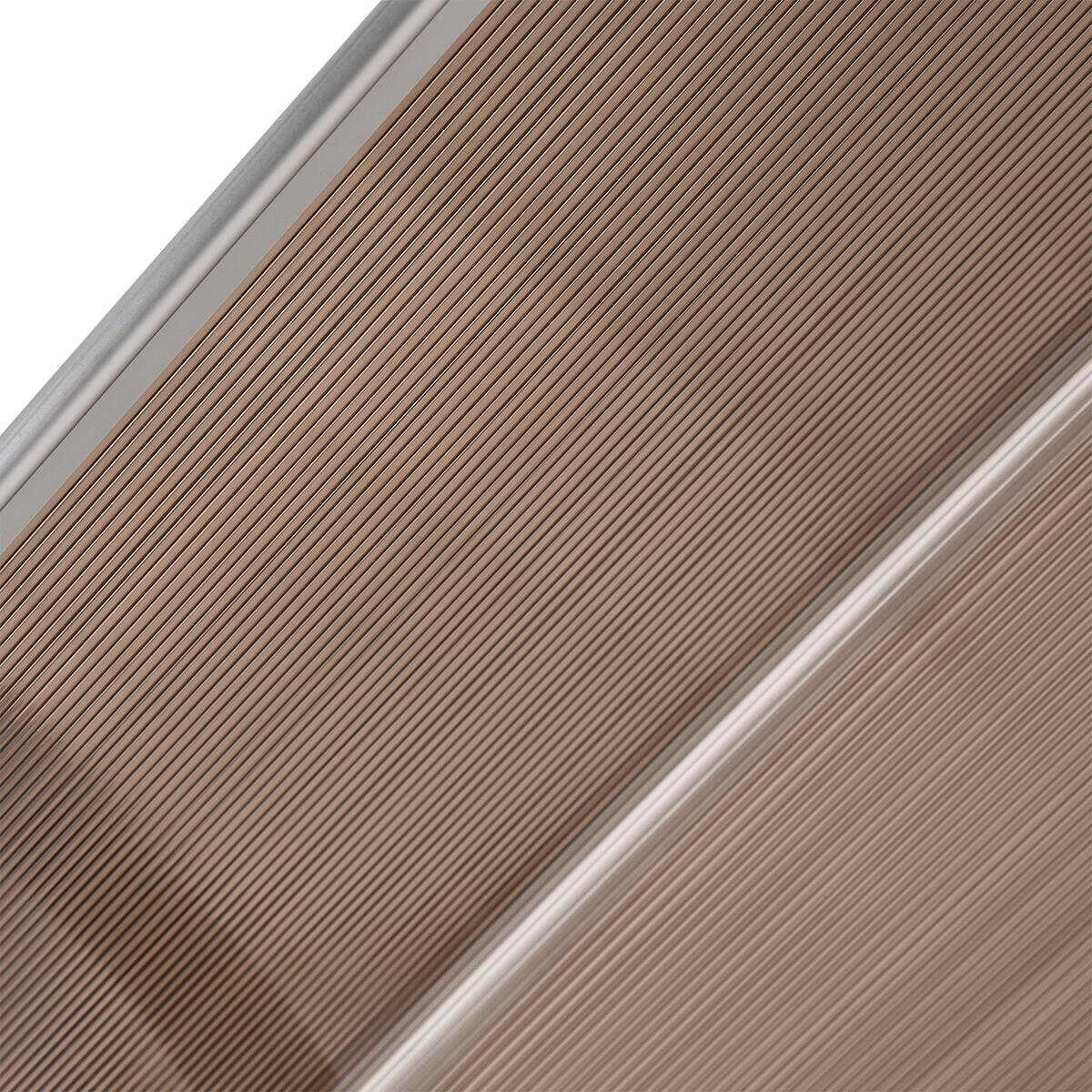 Outsunny Vordach braun B/H/L: ca. 195x75x23 cm