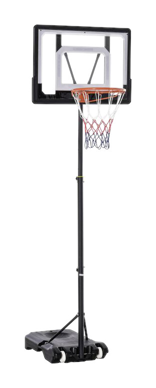 HOMCOM Basketballkorb schwarz B/H/L: ca. 83x260x75 cm