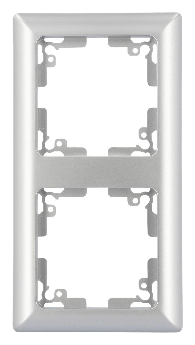 Unitec AbdeckrahmenGenua silber