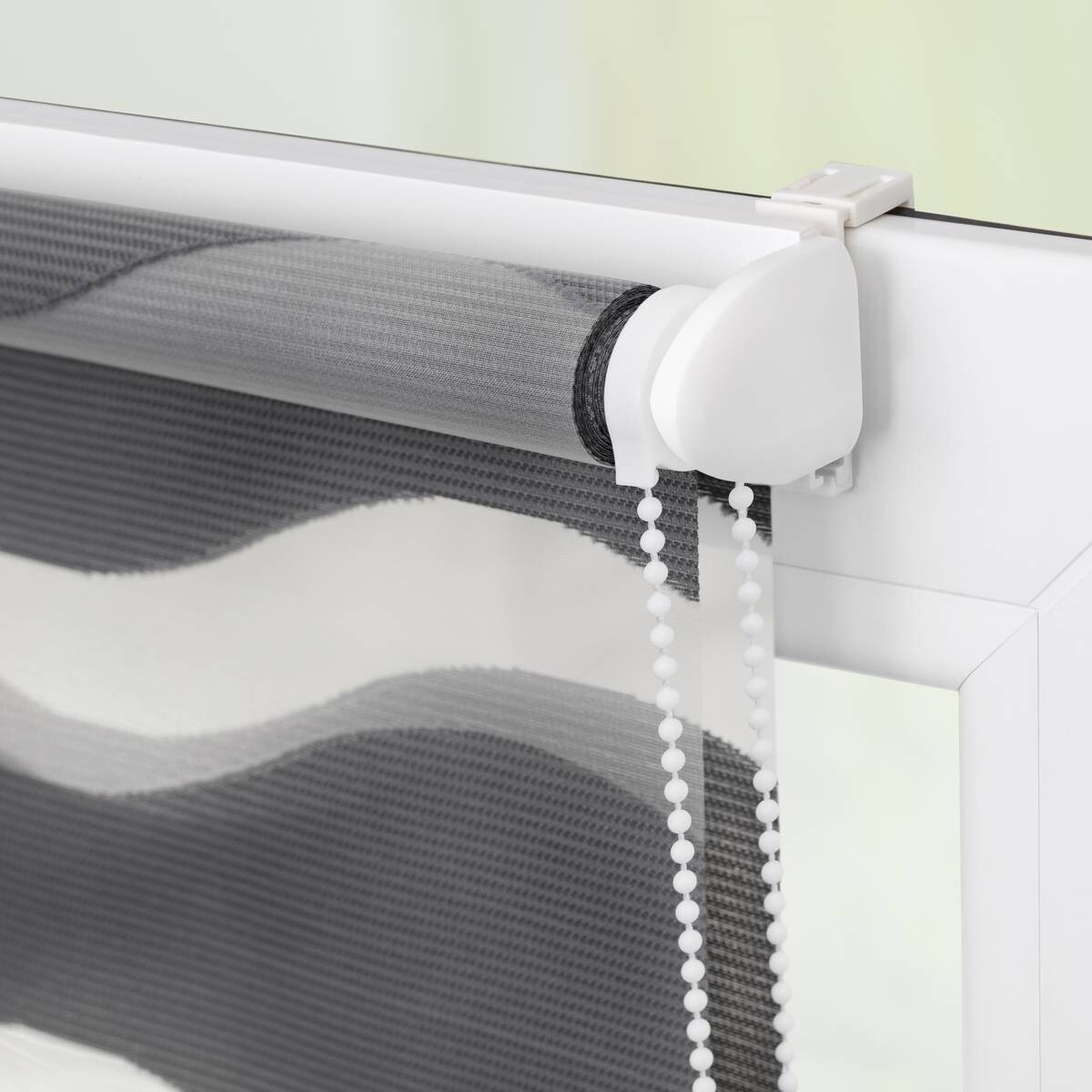 LICHTBLICK Doppelrollo Duo Welle anthrazit B/L: ca. 70x150 cm