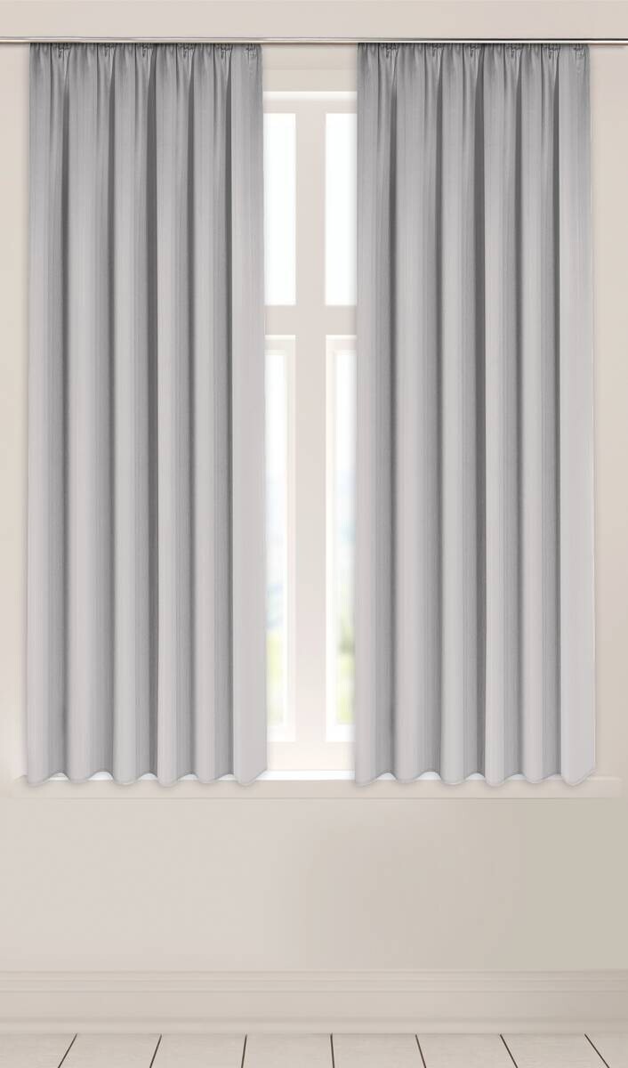 POCOline Verdunklungsvorhang Luna silber B/L: ca. 135x175 cm