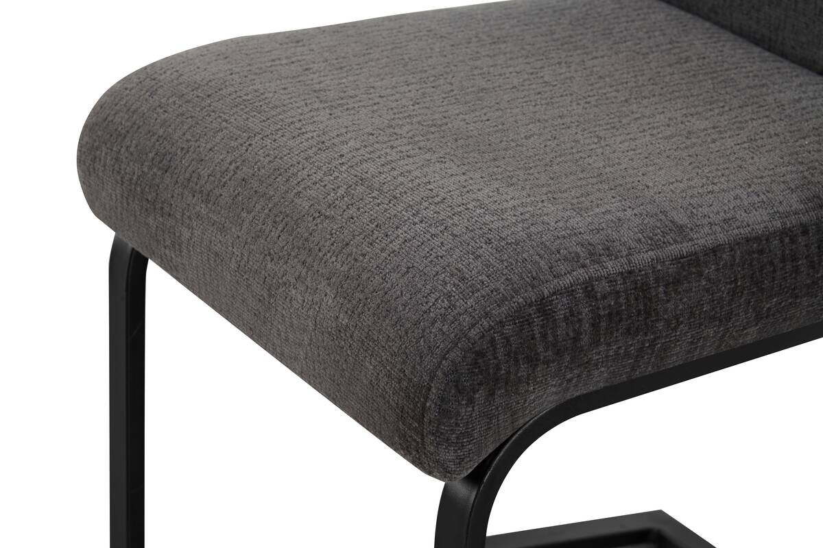 Schwingstuhl TINA, 2er Set anthrazit Webstoff B/H/T: ca. 43x98x59 cm