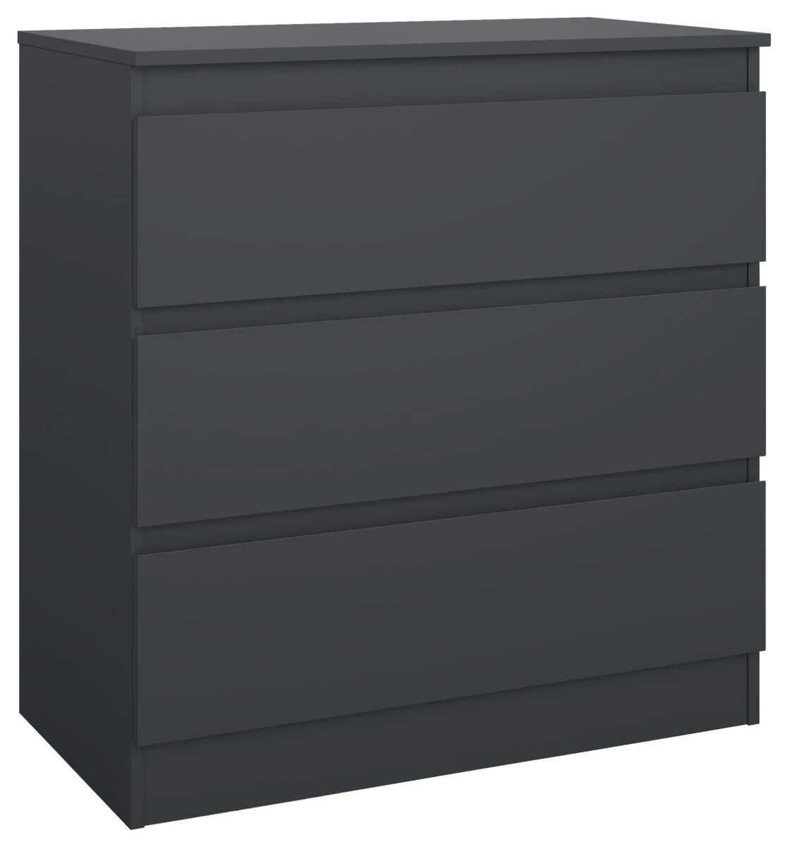 Kommode Mara schwarz B/H/T: ca. 77x80,5x42 cm