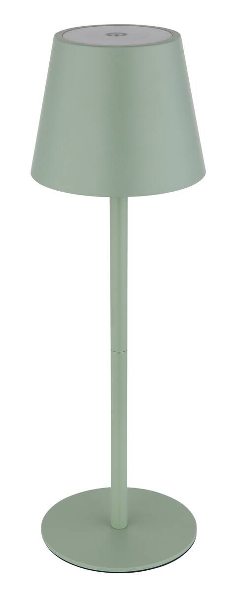 GLOBO LED-Tischleuchte Opal hellgrün Metall Kunststoff H/D: ca. 36x11,5 cm 1 Brennstellen