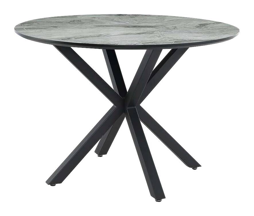 Esstisch schwarz grau Marmoroptik D: ca. 110 cm