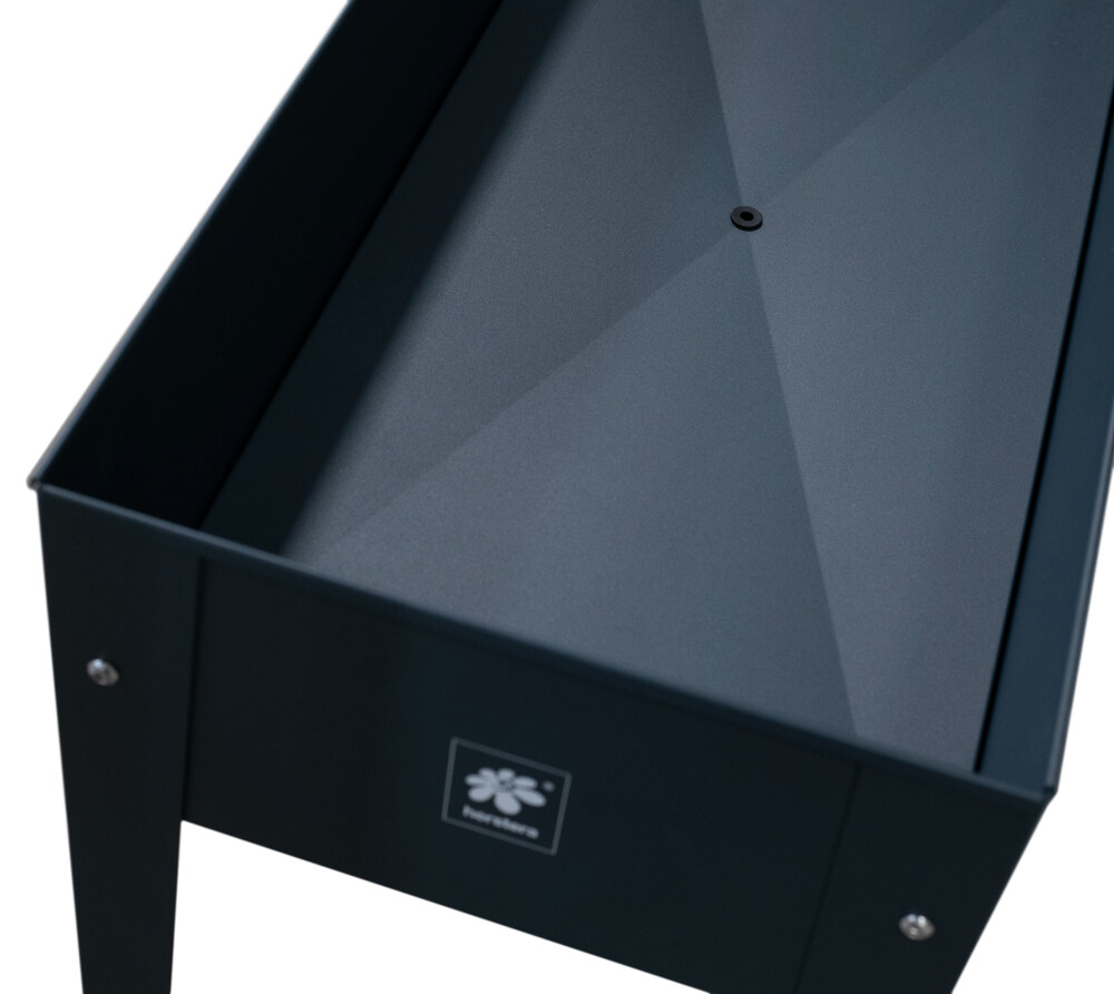 Herstera Garden Hochbeet Urban anthrazit Metall B/H/L: ca. 40x84x100 cm