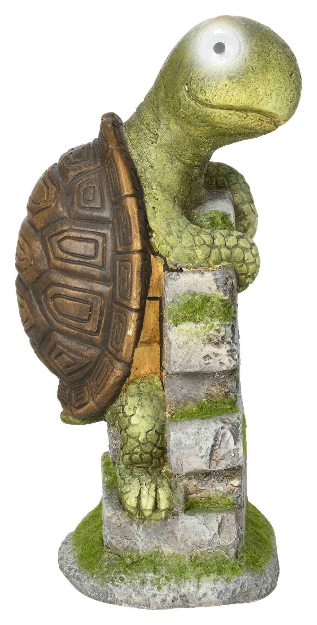 Outsunny Gartenstatue mit LED-Beleuchtung