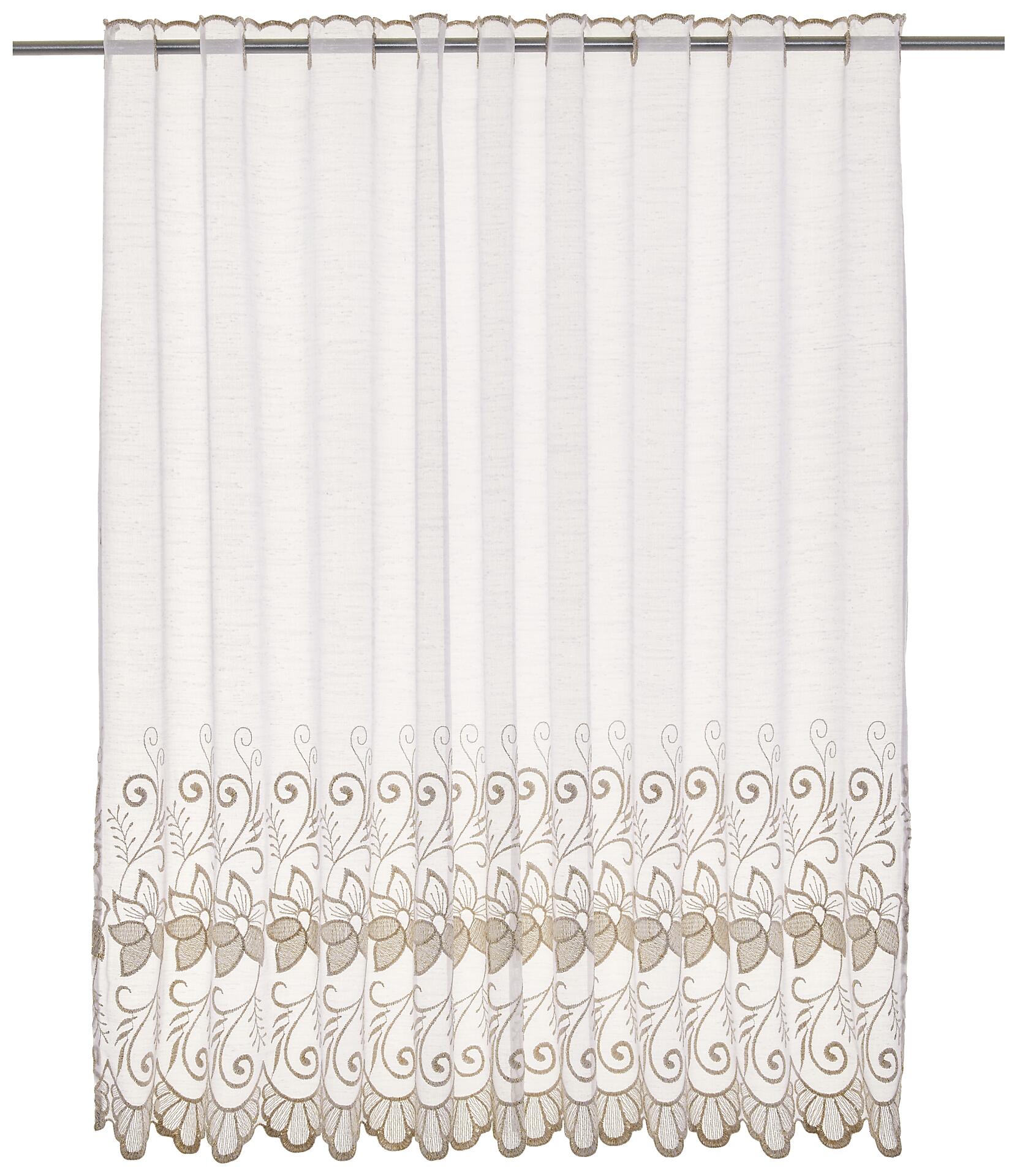 POCOline Scheibengardine Doris weiß B/L: ca. 140x110 cm