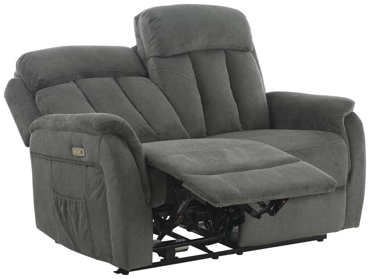 Sofa FM3216-2P grau Microfaser B/H/T: ca. 142x100x95 cm