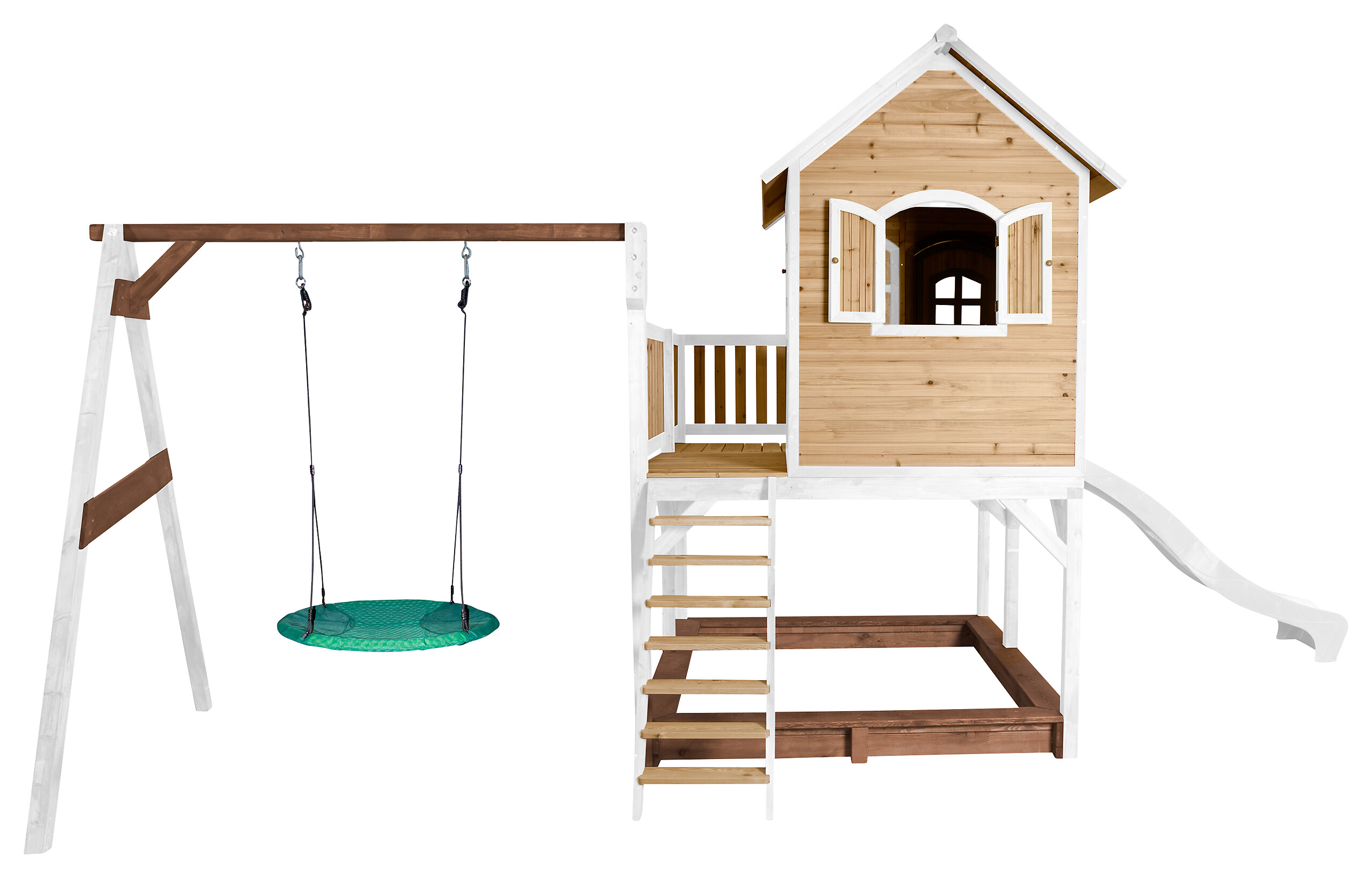 AXI Spielhaus Liam braun B/H/L: ca. 541x291x277 cm