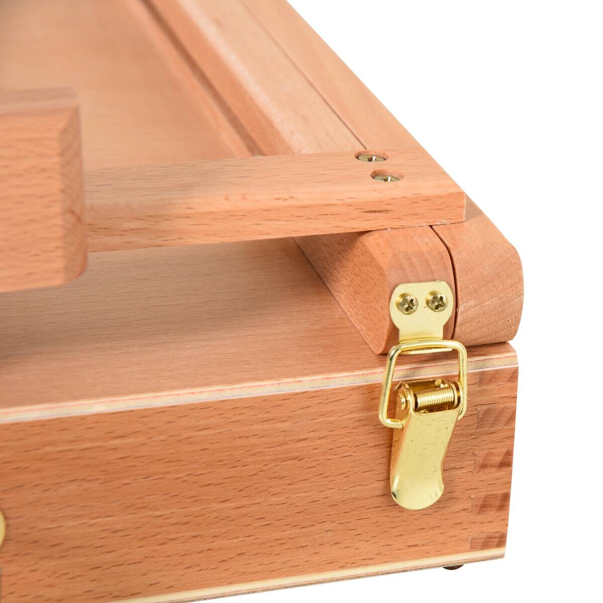 HOMCOM Staffelei natur Edelstahl B/H/L: ca. 36x42x12,5 cm